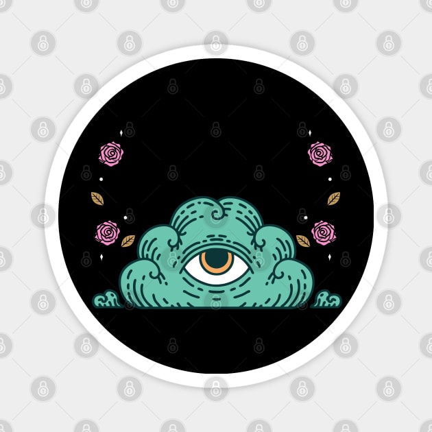 all seeing eye Magnet by vaporgraphic